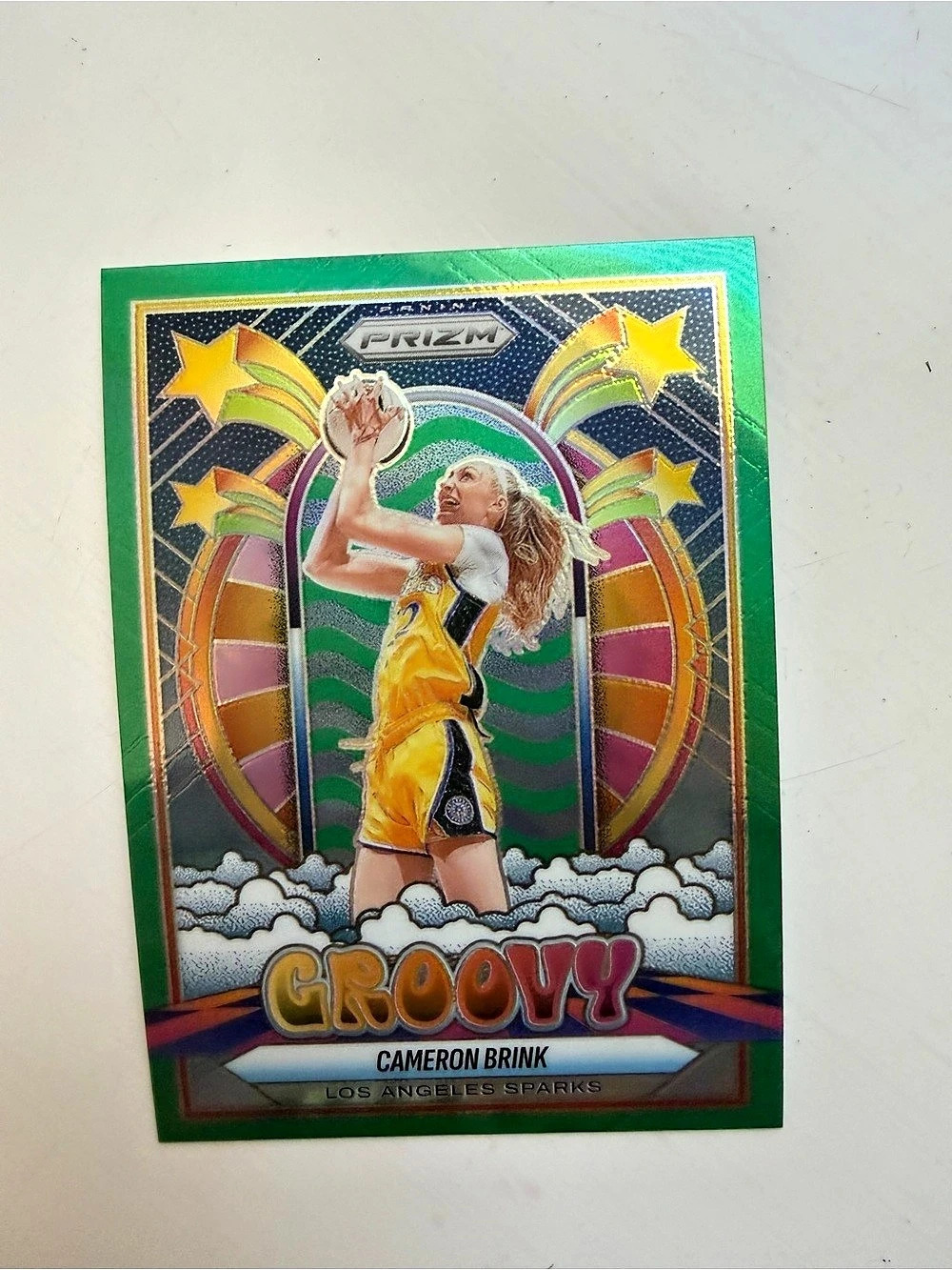Panini 2025 Panini Prizm WNBA Groovy Green Cameron Brink #2 2025 Prizm WNBA